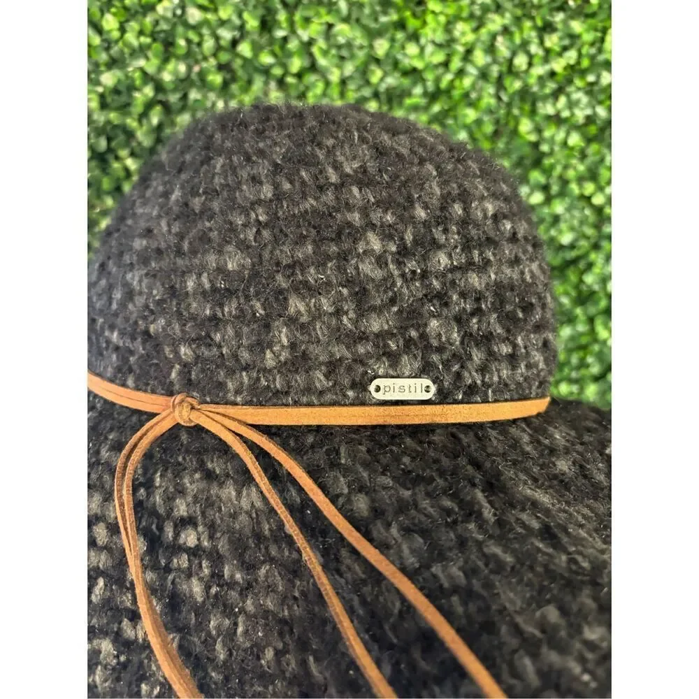 PISTIL GRAY WOOL WIDE BRIM HAT